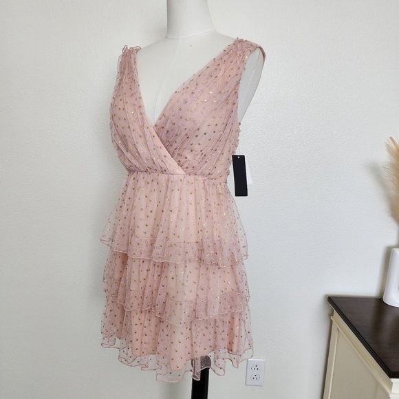 City Triangles Dresses & Skirts - Mini Ruffled Tiered Tulle Dress